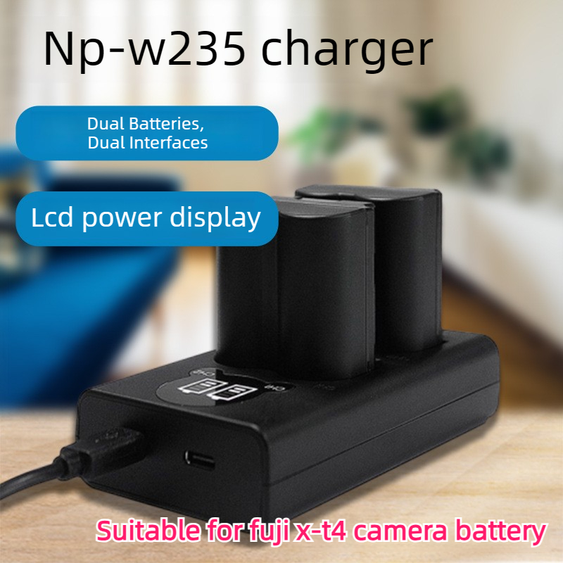 Drone Camera - แบตเตอรี่ 2200mAh NP-W235 พร้อมจอ LCD และระบบชาร์จคู่